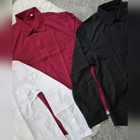Luxury Collection Casual Long Sleeve Button Down Shirts. Bundle of 3. Size Large - Picture 2 of 8